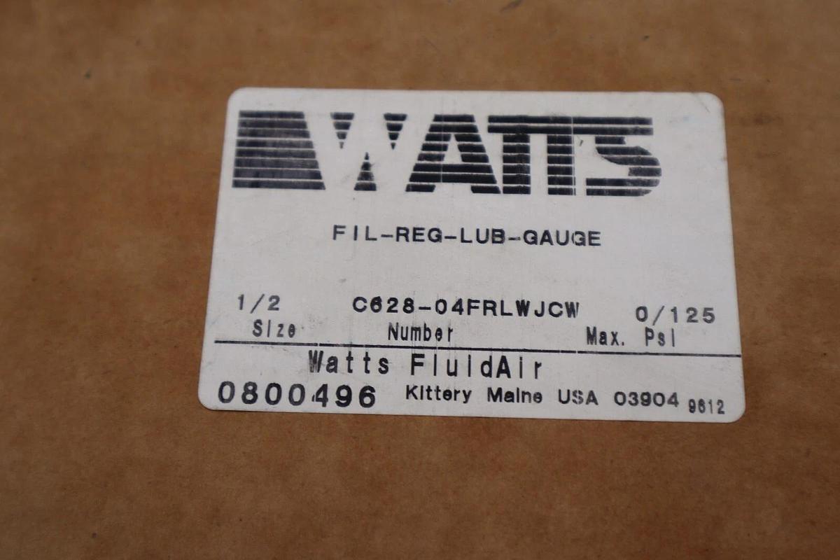 Used NEW Watts C628-08FRLWJCW Regulator Combination Unit STOCK 2956