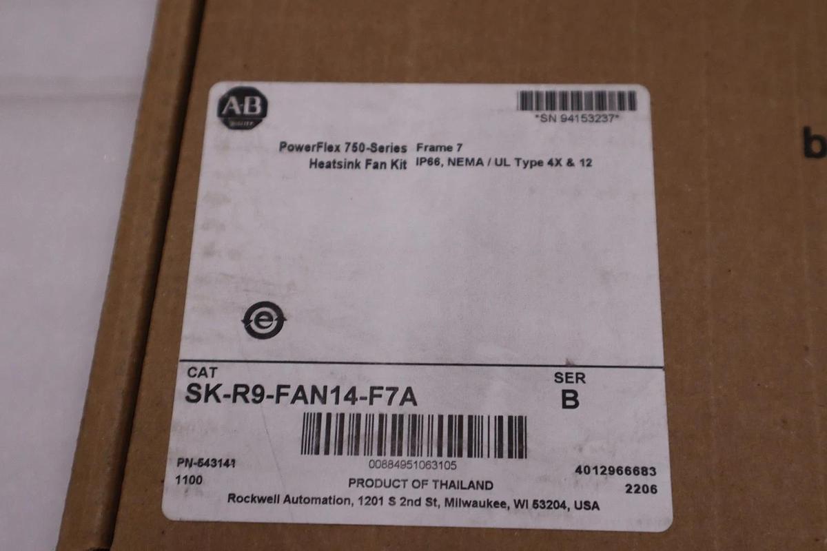 Used NEW SEALED ALLEN BRADLEY SK-R9-FAN14-F7A FAN KIT HEAT SINK - STOCK GF6