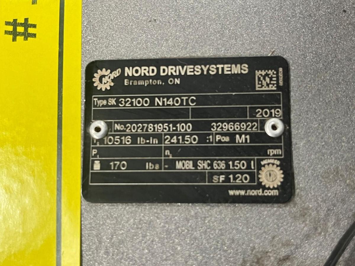 Used NORD DRIVESYSTEMS SK 32100 N140TC GEAR UNIT SK32100/N140TC NEW 2019
