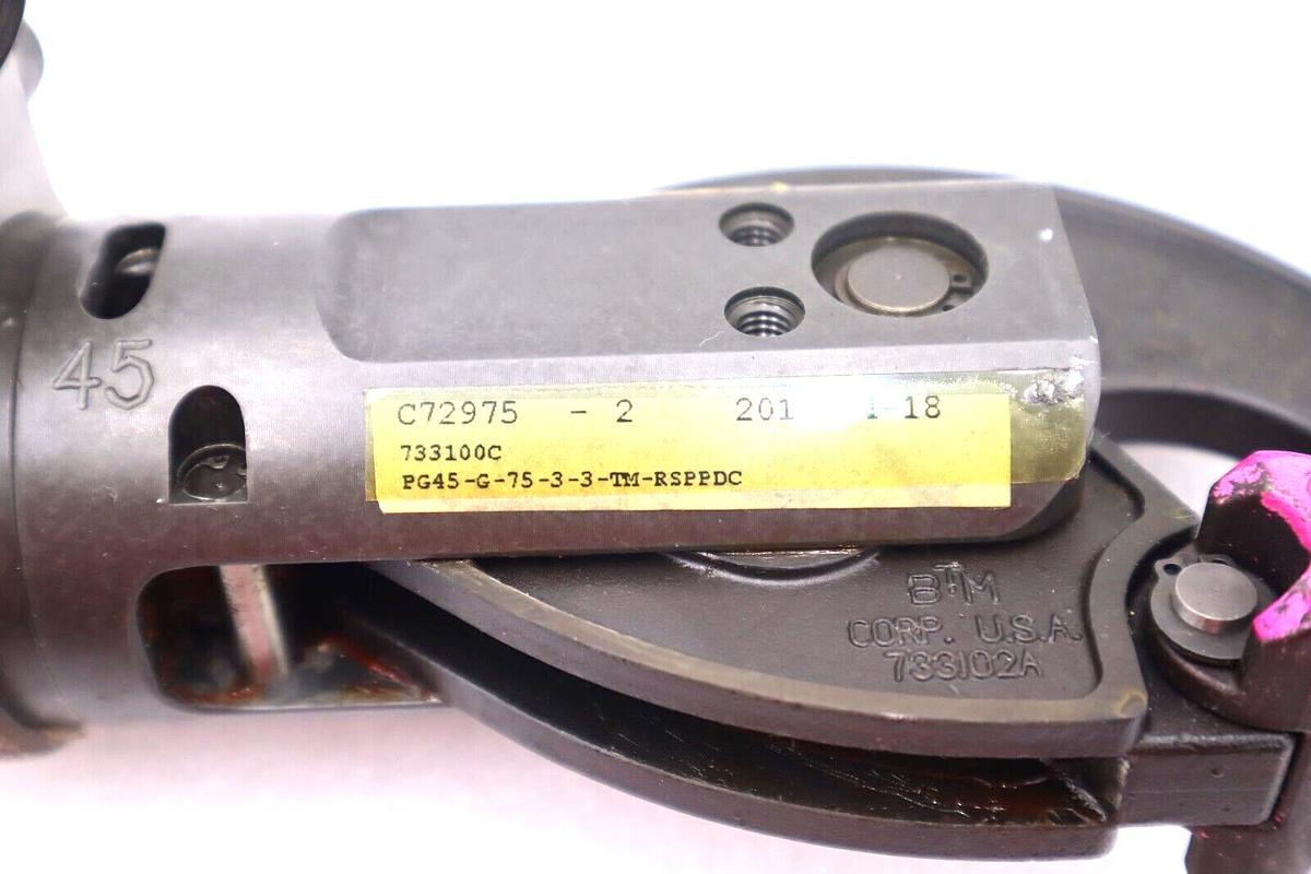 Used BTM CORP 733100C PG45-G-75-3-3-TM-RSPPDC DC CLAMP C72975 #K-1817