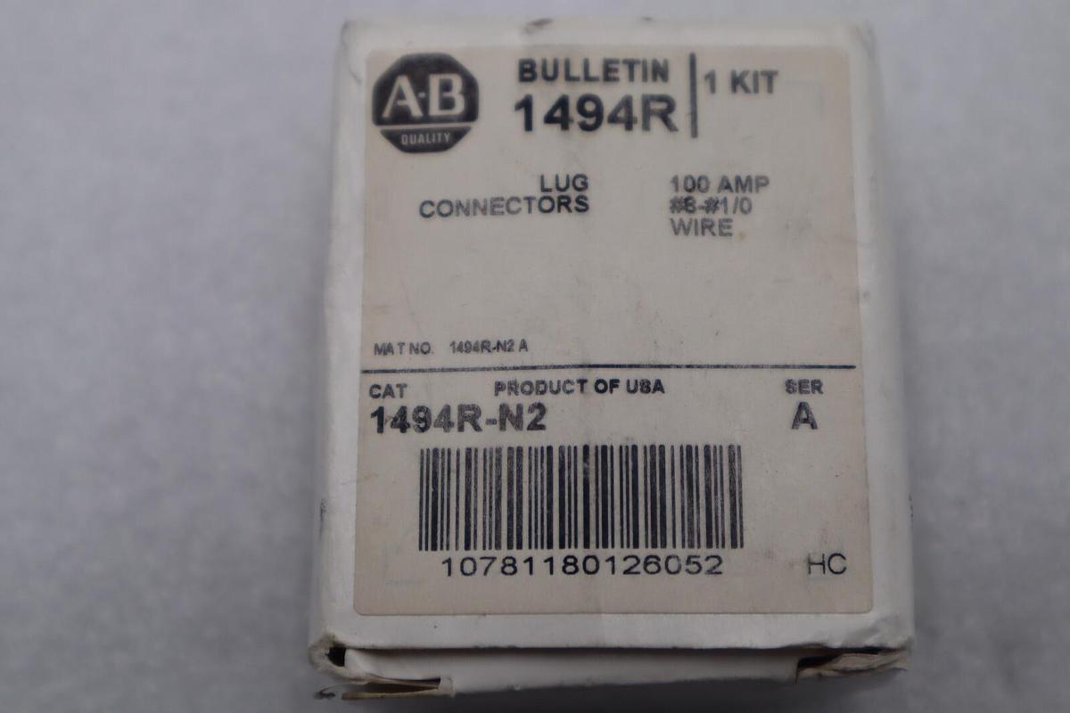 Used ALLEN BRADLEY 1494R-N2 LUG CONNECTORS NEW OPEN BOX STOCK K-3248