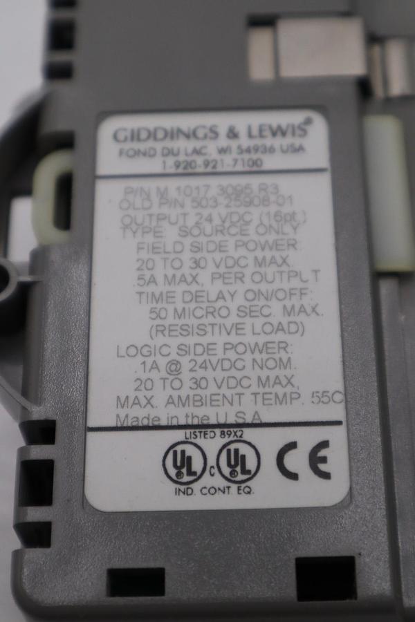 Used DANAHER MOTION M.1017.3095 R3 / M10173095 R3 GIDDINGS & LEWIS MODULE #6038