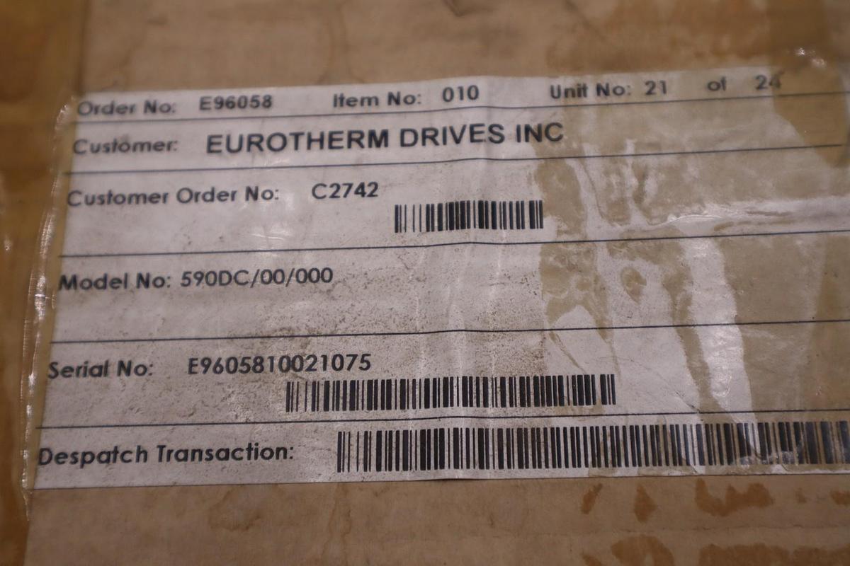 Used NEW OPEN BOX PARKER EUROTHERM 590DC/00/000 590 DIGITAL SERIES DRIVE STK SGF148
