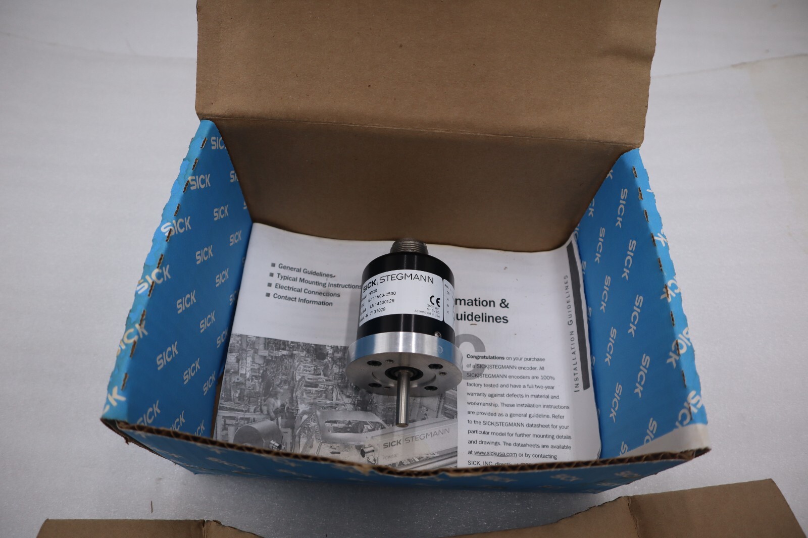 Used SICK STEGMANN HD20 ENCODER 6-111503-2500 NEW IN BOX STOCK G244