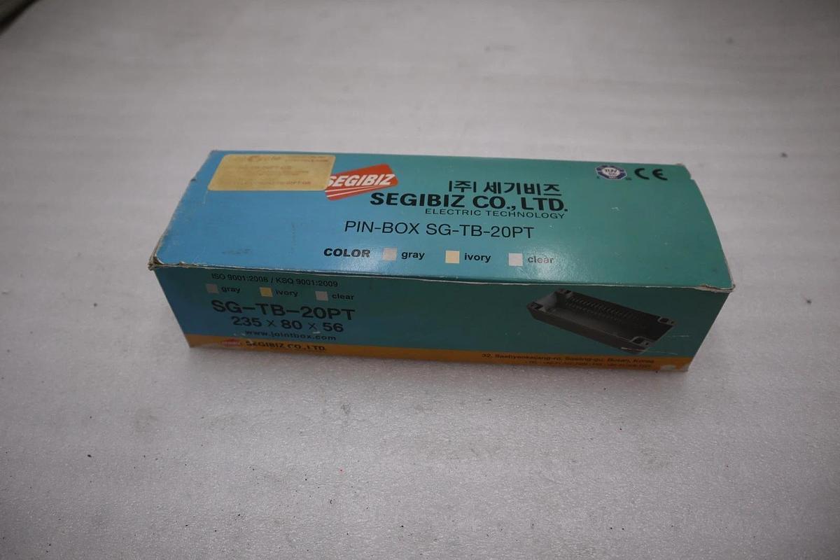 NEW SEGI BIZ TERMINAL BOX SG-TB-20PT GREY COLOUR - STOCK 3735CC
