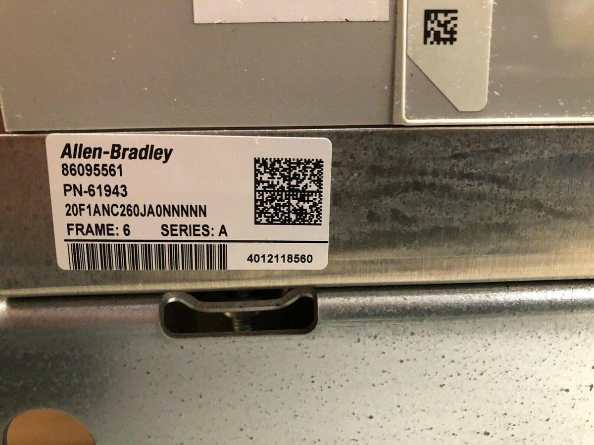 Used Allen-Bradley 20F1ANC260JA0NNNNN PowerFlex 753 AC Drive 400V 132kW 3-PH S-217