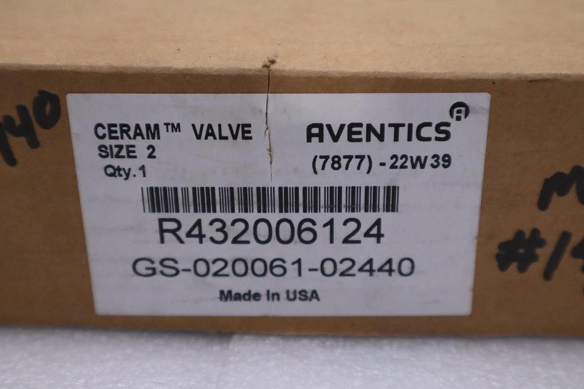 Used AVENTICS GS-020061-02440 SOLENOID VALVE SIZE 2 - STOCK GF-421