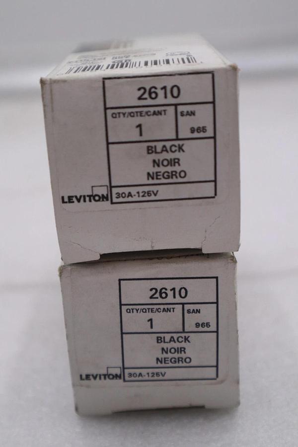 Leviton 2-P 3-W 30A-126V Single Lock Receptable Ground #K-2227