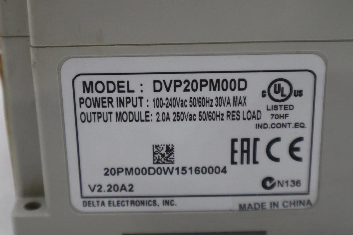 Used Delta PLC Module DVP20PM00D STOCK K-3003-A