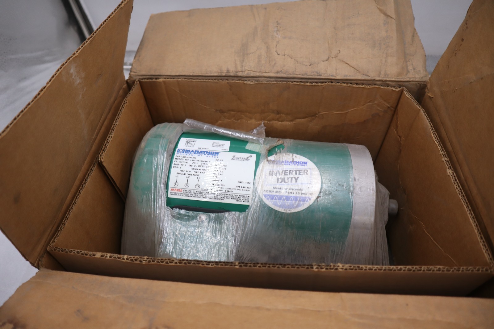 MARATHON ELECTRIC U708 145TTFR4126 2 Hp 575, 3 PH, 145TC FR - STOCK GF196A