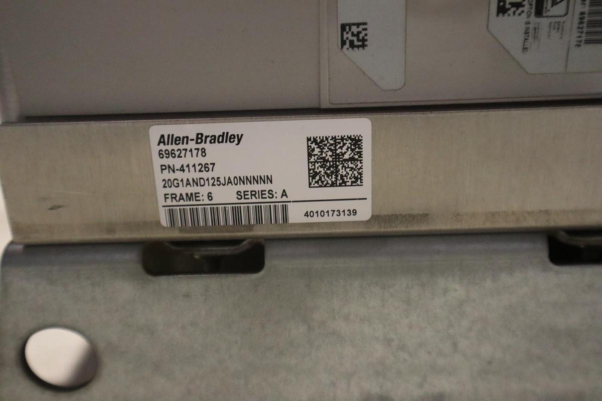 Used ALLEN BRADLEY 20G1AND125JA0NNNNN PowerFlex 755 AC Drive 100 HP - STOCK CC102