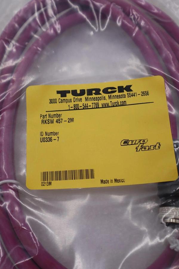 NEW TURCK U0336-50 RKSW457-2M-2M PROFIBUS BUSSTOP CABLE STOCK 2669