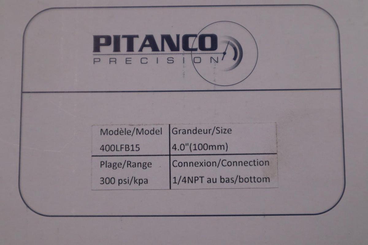 PITANCO PRECISION 400LFB15 4" 300 PSI 1/4 NPT - STOCK GF1071