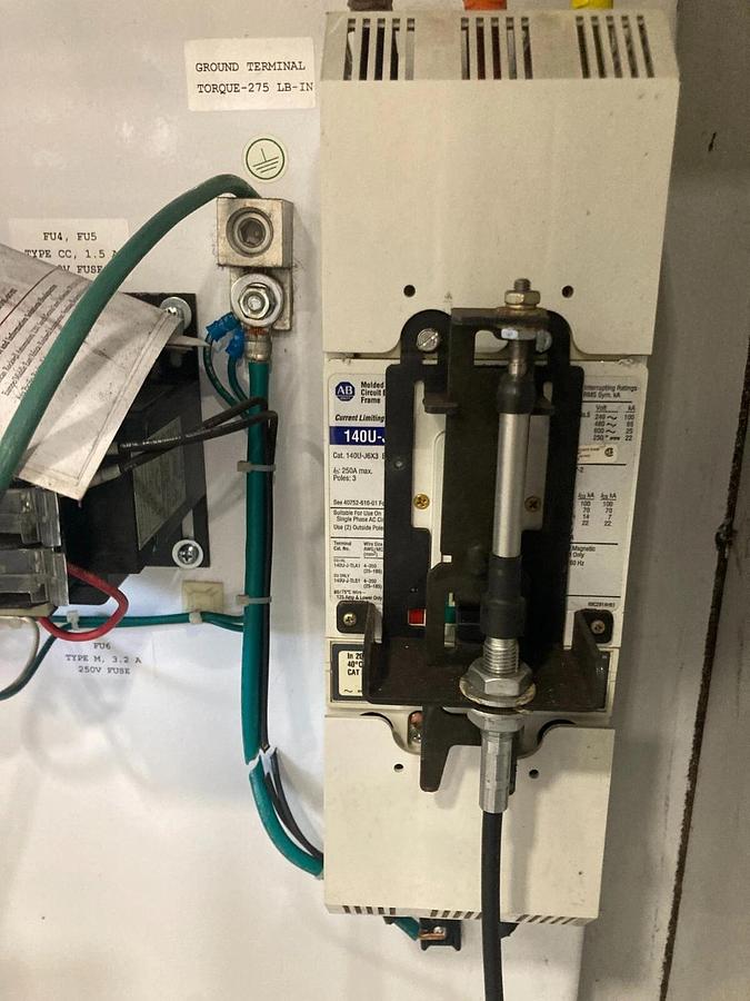 Used ELECTRICAL ENCLOSURE WITH 20BD125A0AYNANC0 Allen Bradley 100HP Powerflex 700