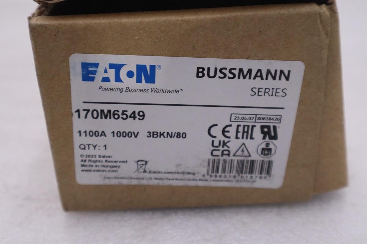 EATON 170M6549 FUSETRON FUSE-LINK HIGH SPEED SQUARE BODY - STOCK GF42A