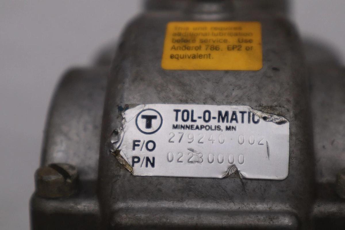Used TOLOMATIC 02230000 F/O 279240.002 STOCK #K-3703