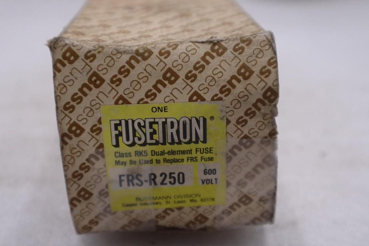 Used FUSETRON FRS-R250 600VAC 250A NEW OPEN BOX STK GF389A
