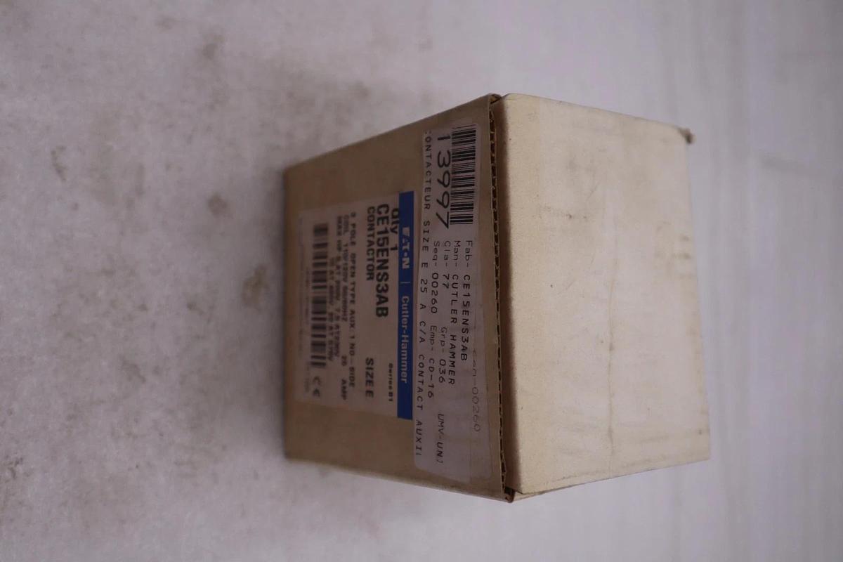 Eaton CE15ENS3AB Contactor - Size E - Series B1 NEW OPEN BOX STOCK K311A