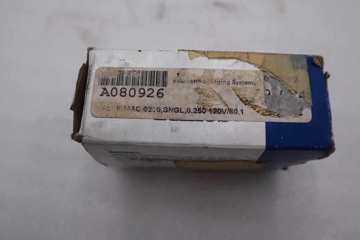 MAC VALVES INC 225B-111CABA VALVE STOCK H805A