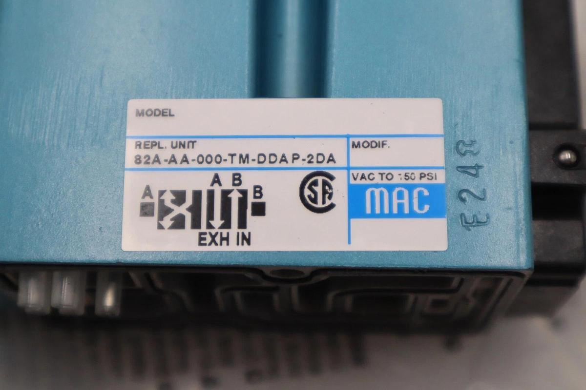 Used NEW MAC 82A-AA-000-TM-DDAP-2DA Valve STOCK H1203