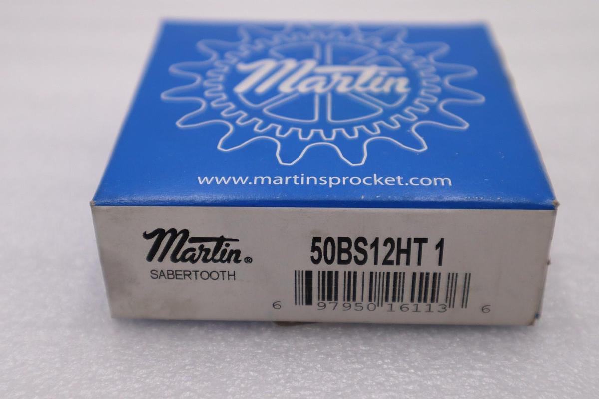 LOT OF 2 - MARTIN SPROCKET & GEAR INC 50BS12HT 1 / 50BS12HT1 STOCK H826A