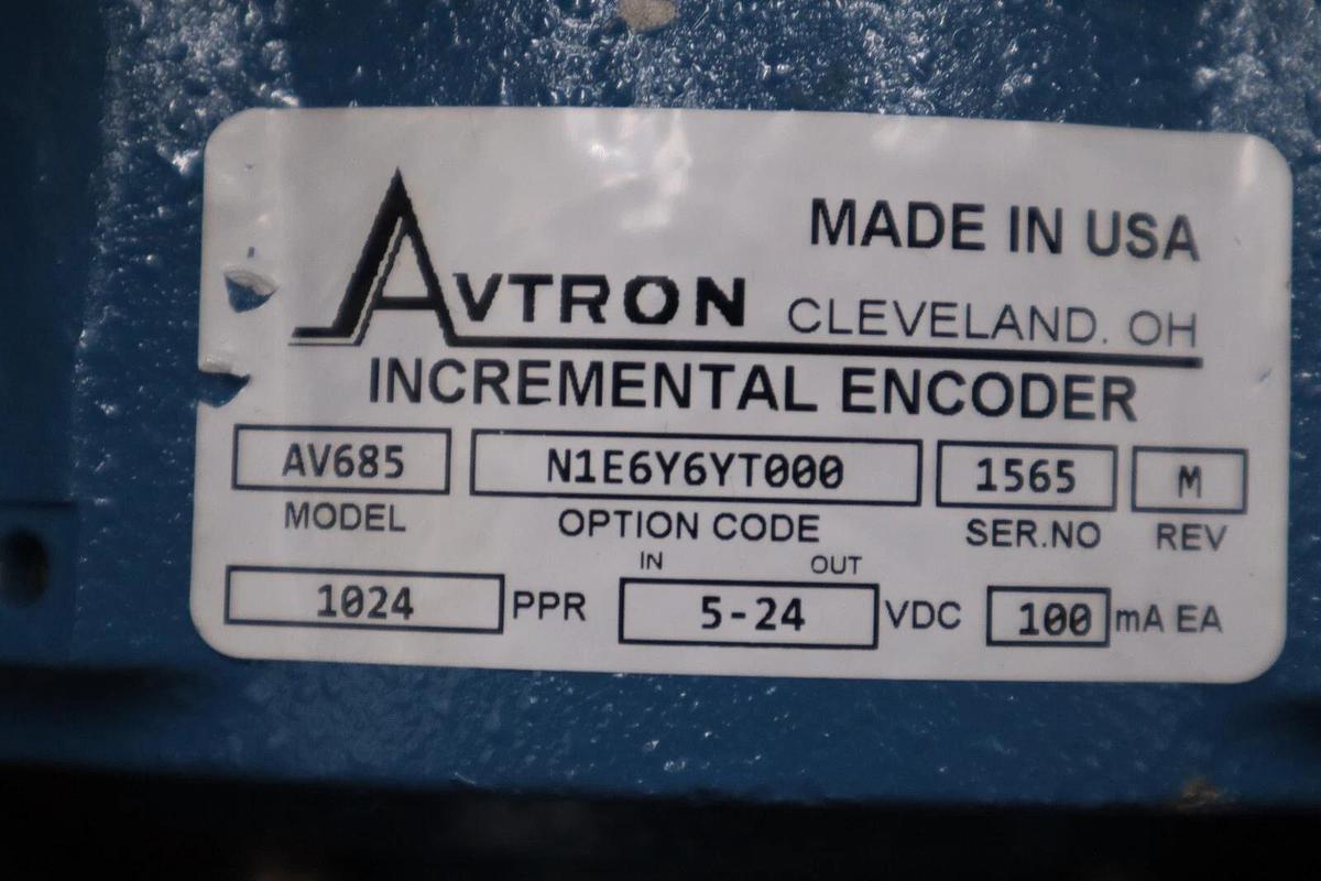 Avtron AV685 OPTION N1E6Y6YT000 / AV685N1E6Y6YT000 Incremental Encoder NEW #G407