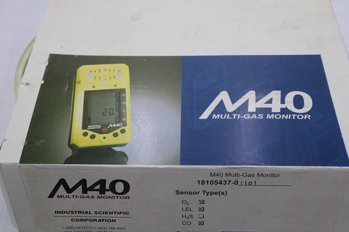 Used NEW IN BOX Industrial Scientific M40 18105437-0 Multi-Gas Monitor STOCK 5224