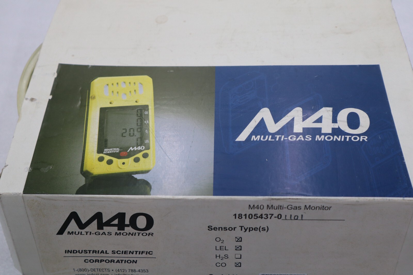 Used NEW IN BOX Industrial Scientific M40 18105437-0 Multi-Gas Monitor STOCK 5224