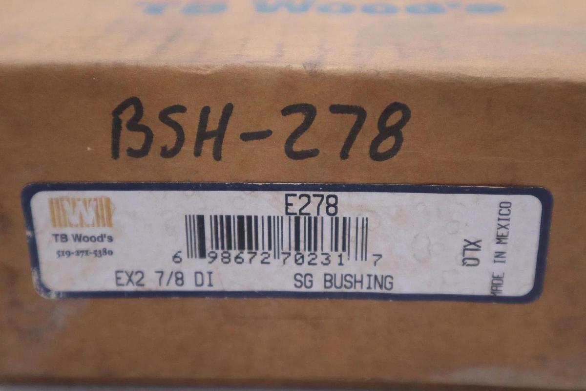 Used TB Woods EX2 7/8 DI QD Bushing 2-7/8" Finished Bore - STOCK GF580