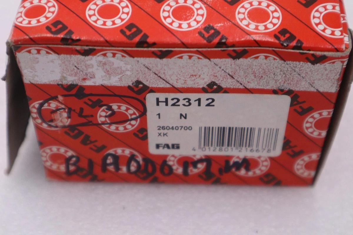 H2312 FAG NEW ADAPTER IN BOX STOCK G-68B