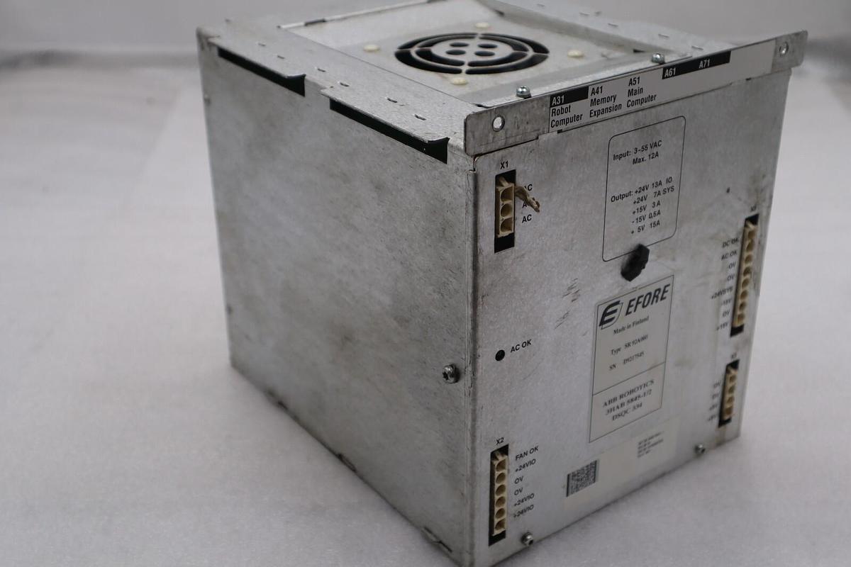 Used Efore ABB SR92A060 Power Supply Module 3HAB 5845-1/2 STOCK 3196