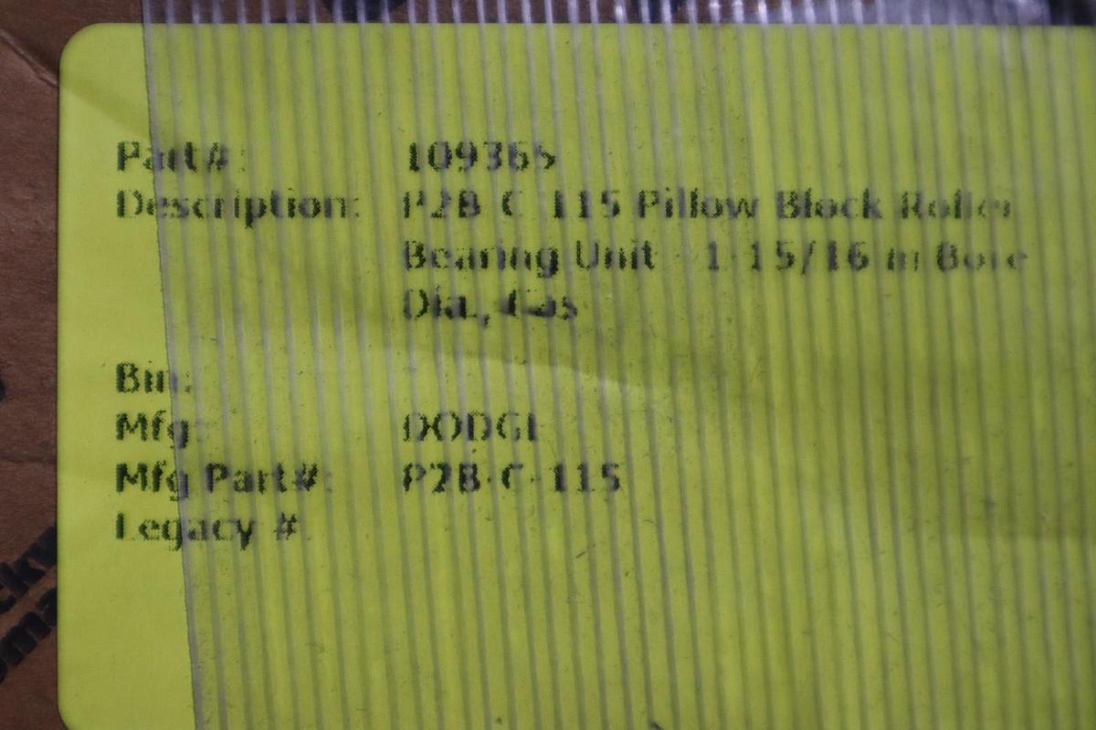 DODGE P2B-C-115 065292 TYPE C PILLOW BLOCK 2-BOLT BASE - STOCK CC-36