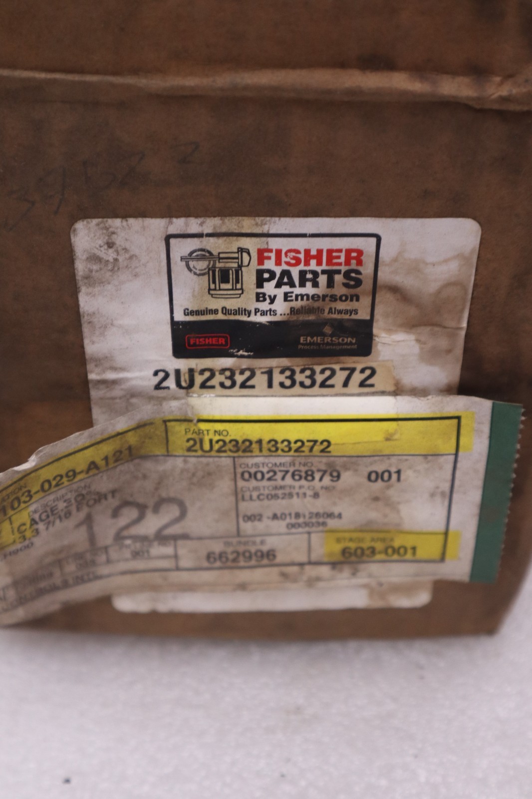 Used FISHER 2U232133272 LINEAL CAGE NEW WITH BOX STOCK 1017B