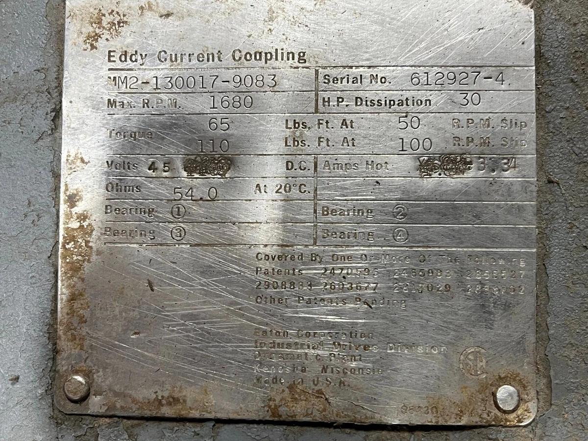 Eaton Eddy Current Coupling MM2-130017-9083 SPARE UNIT