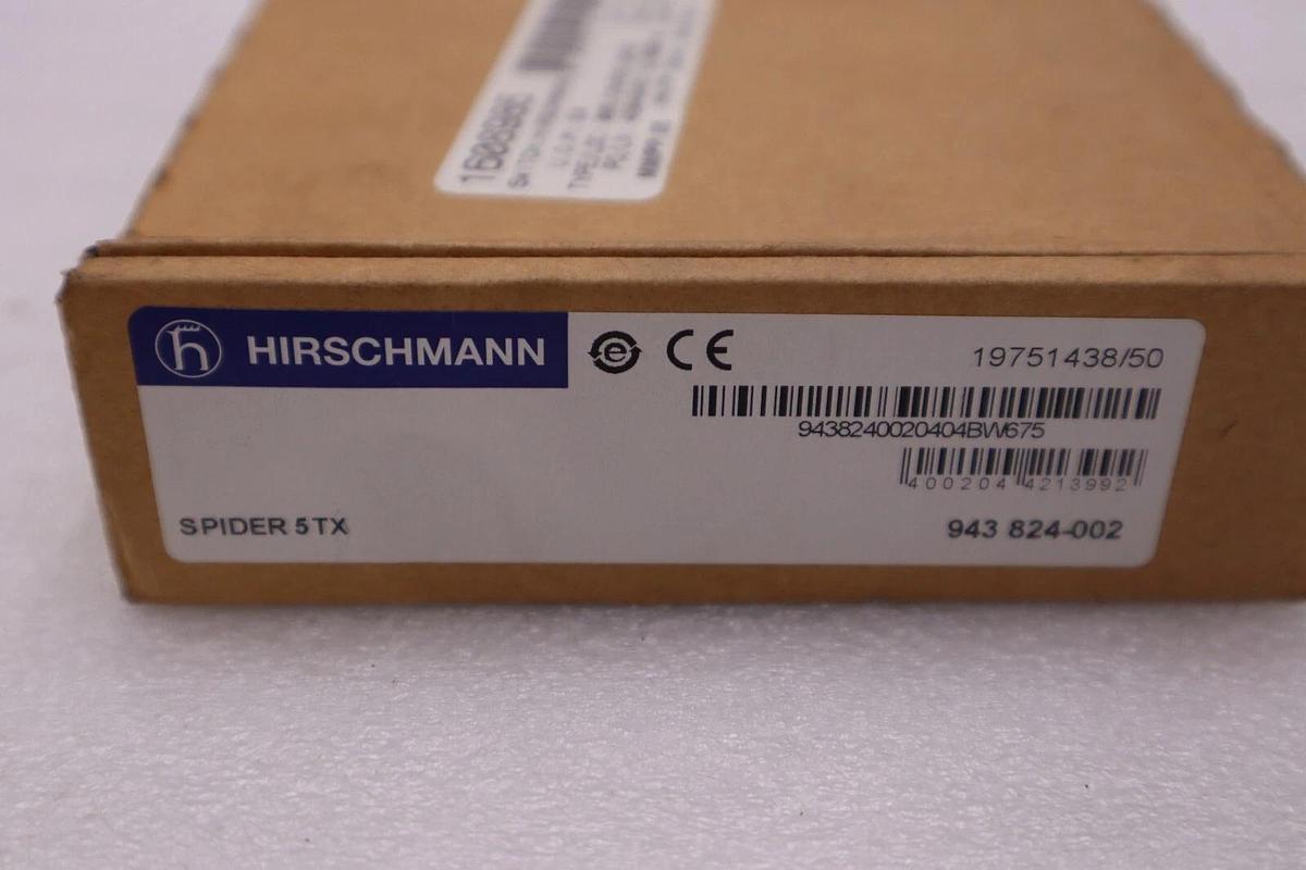 NEW OPEN BOX SPIDER5TX HIRSCHMANN SPIDER 5TX Module Rail Switch STOCK H514A