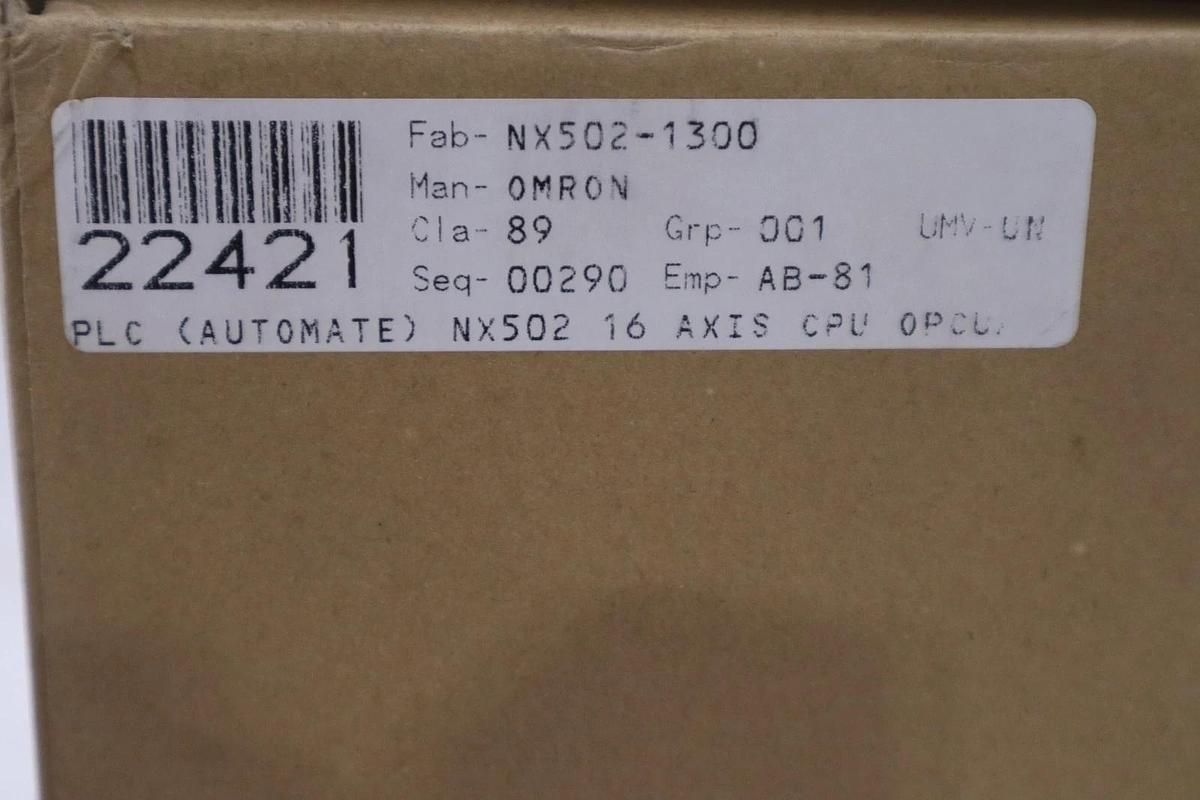 OMRON CPU UNIT NX502-1300 / NX5021300 NEW IN BOX STOCK GF-1034
