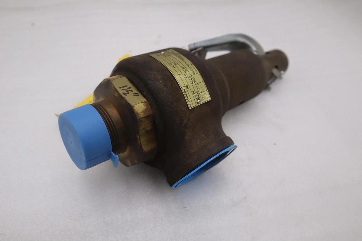 Used APOLLO Brass 19-MHGK-125 Safety Relief Valve Size 1-1/2" X 2" - STOCK GF770