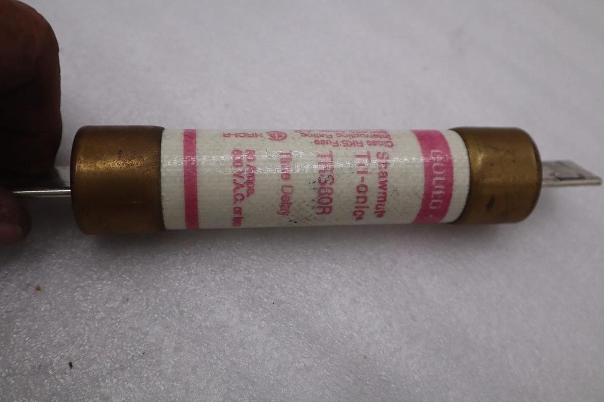 LOT OF 7 - Gould TRS80R Time Delay Fuse 80A 600V Class RK5 - STOCK 5845A