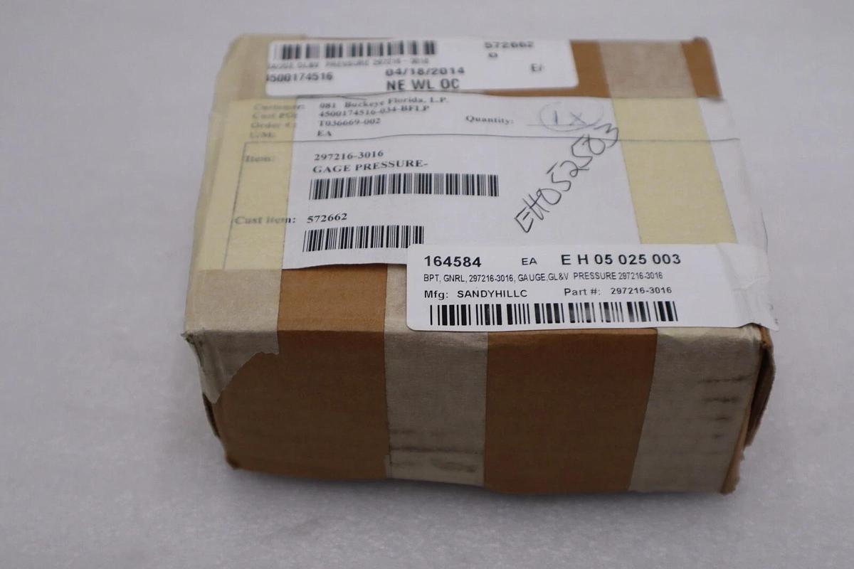 Used NEW Wika 4" NACE Sour Gas Service Gauge Range 0-60 PSI 0-400 kPa STOCK G641A