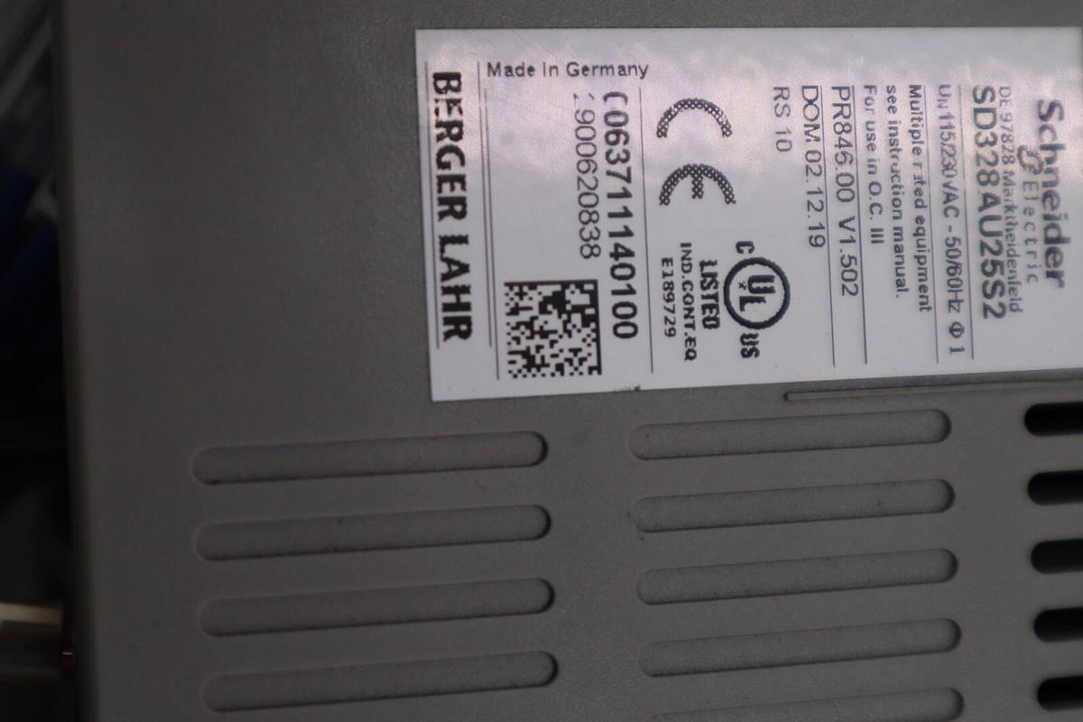 Used Berger Lahr SD328AU25S2 Driver STOCK B-677