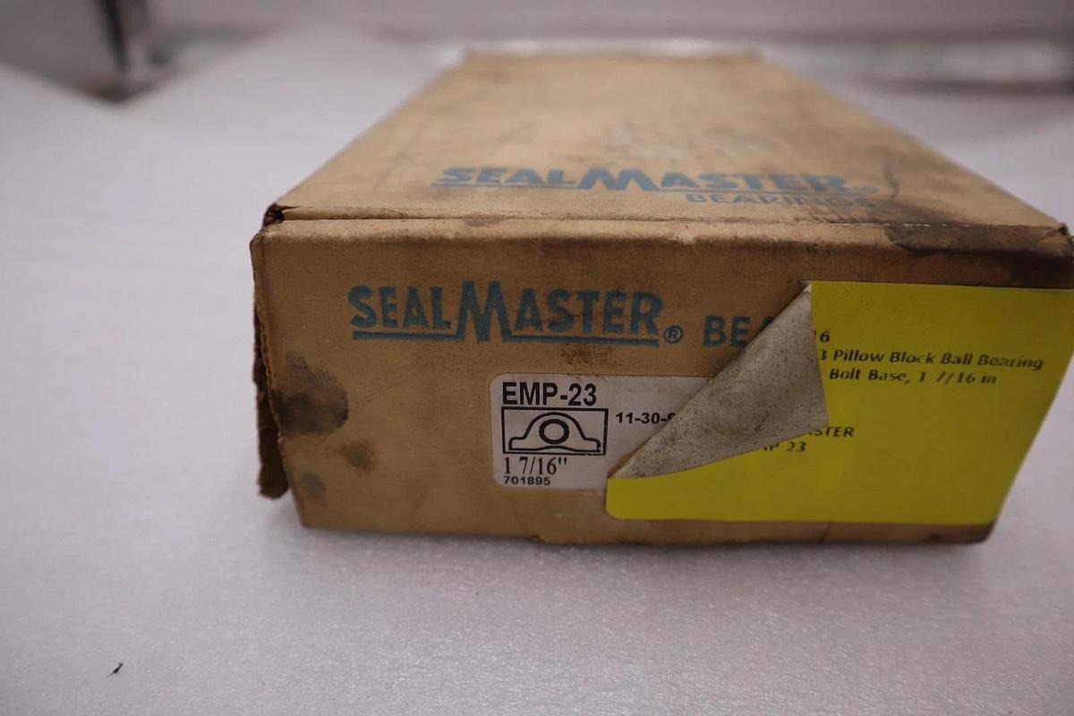 Used Sealmaster EMP-23 Pillow Block Bearing 1-7/16" Bore - NEW - STOCK 2923CC