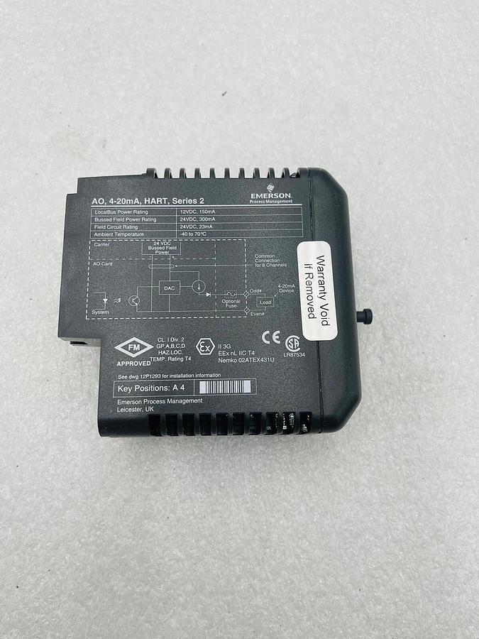 Used EMERSON DELTAV KJ3221X1-BA1 AO CARD 8 CH 4-20 MA HART SER 2 #K-2517