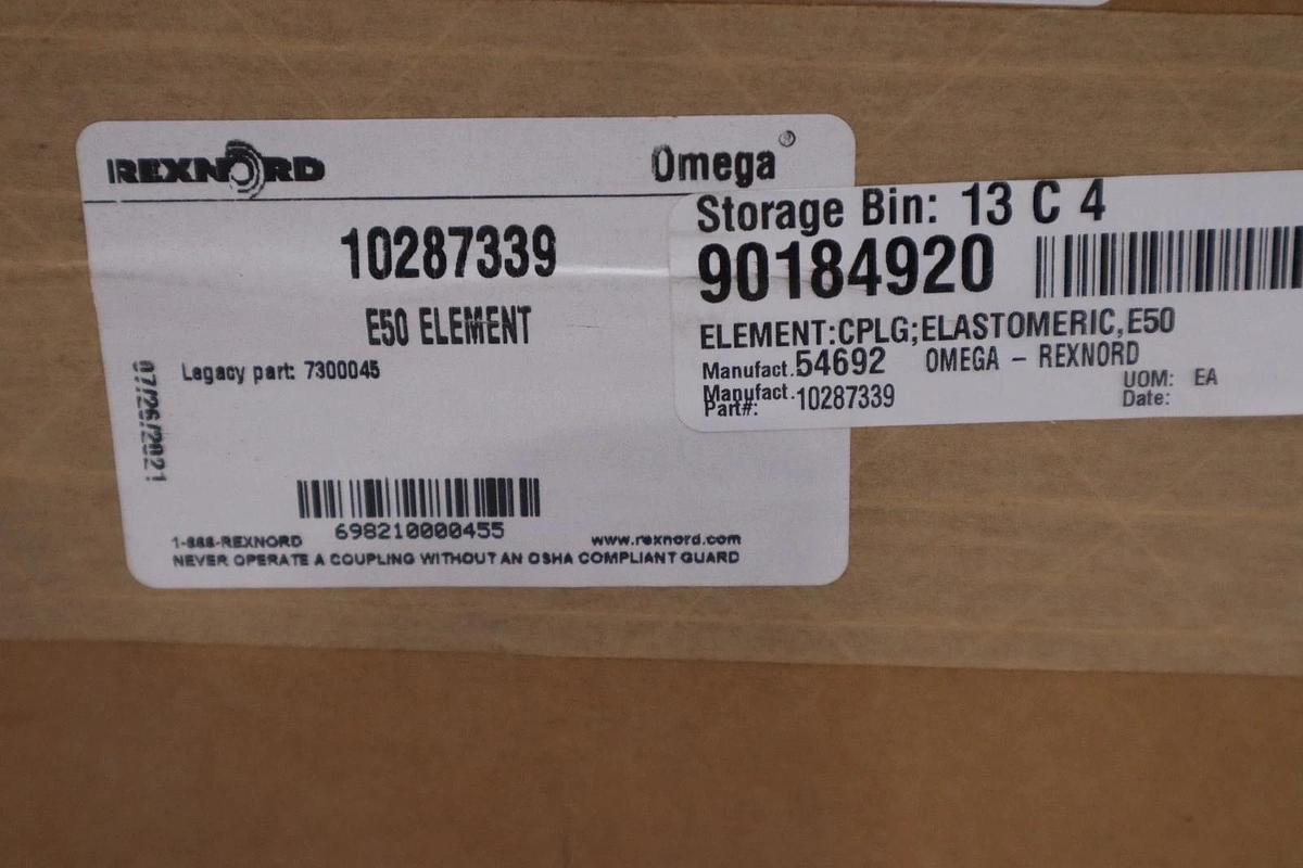 Used New SEALED Rexnord 10287339 Omega E50 Stock GF-1310
