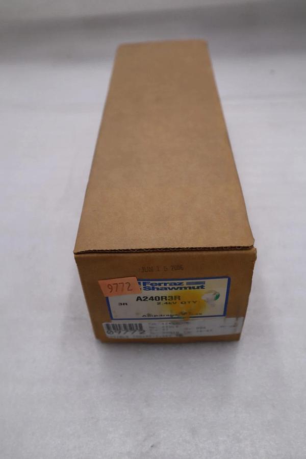 Used NEW Gould Shawmut A240R3R Amp-Trap Fuse 2.75kV 2400V 50/60Hz - STOCK GF864