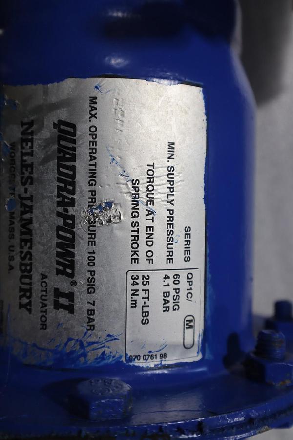 Used 1" Jamesbury Stainless Ball Valve QUADRA-POWR II STOCK S-618