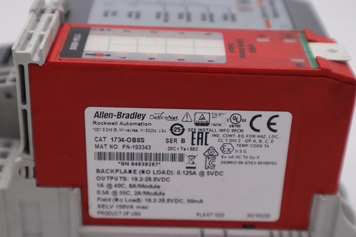 Used LOT OF 1734 ALLEN BRADLEY MODULES (AS PHOTOGRAPHED) STOCK G-395B