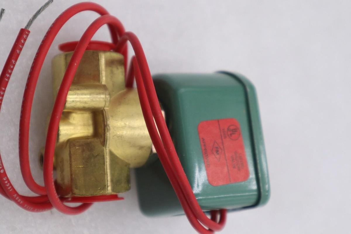 Used NEW OPEN BOX ASCO 8263C3 Red Hat II Solenoid Shutoff Valve 3/8" STK K-2875