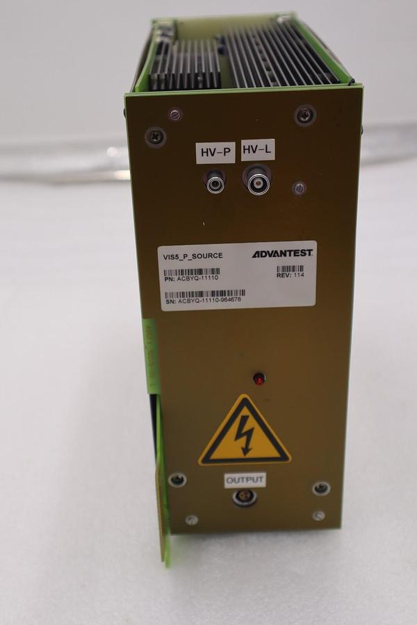 Used USED ADVANTEST VIS5_P_SOURCE REV 114 ACBYQ-11110 HV-P HV-L STOCK #2862