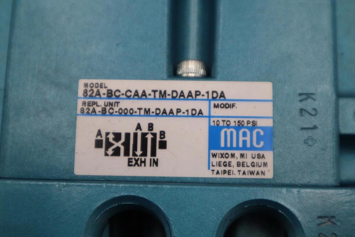 Used NEW Mac Valves 82A-BC-CAA-TM-DAAP-1DA Solenoid Valve STK H1464