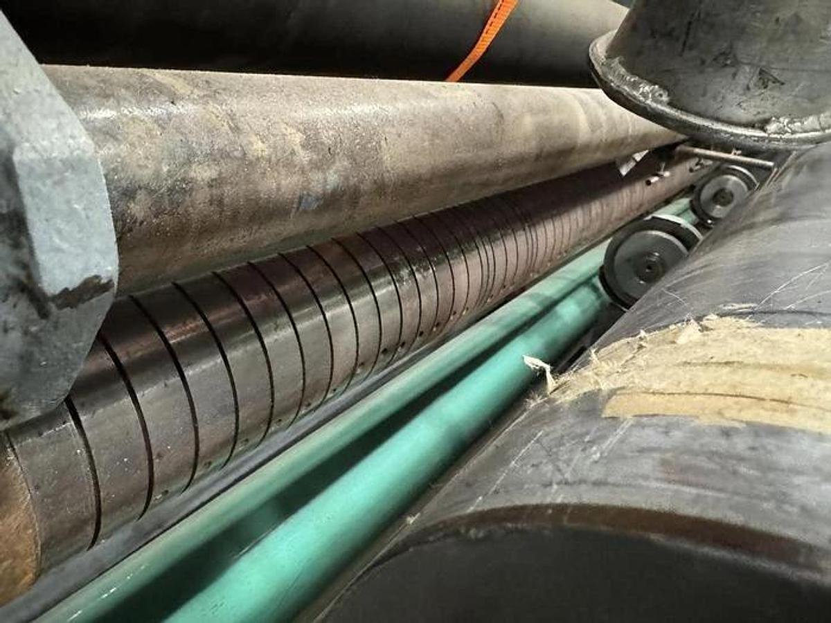 Used 72" DUSENBERY 613 COUNTER ROLL SLITTER REWINDER